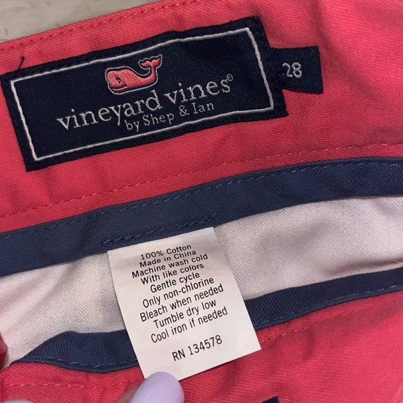 Vineyard Vines  Cotton Pocket Chino Club Shorts 1h0214 NWT | size 28 - Picture 7 of 7